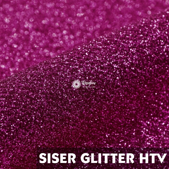 SISER- GLITTER- Hot Pink HTV Glitter