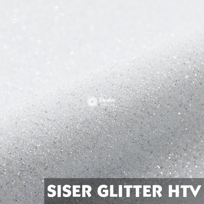 Siser Moda Glitter 2 HTV – White - Rainbow Vinyl Co